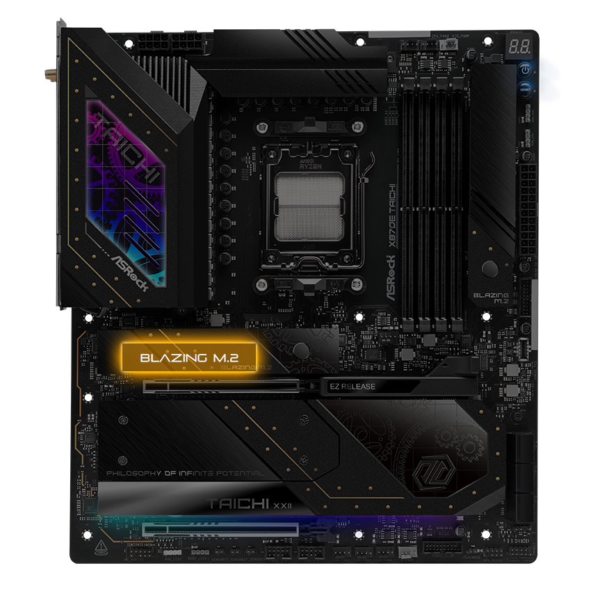 ASRock X870E TAICHI AM5 Extended ATX Motherboard - Newegg.com